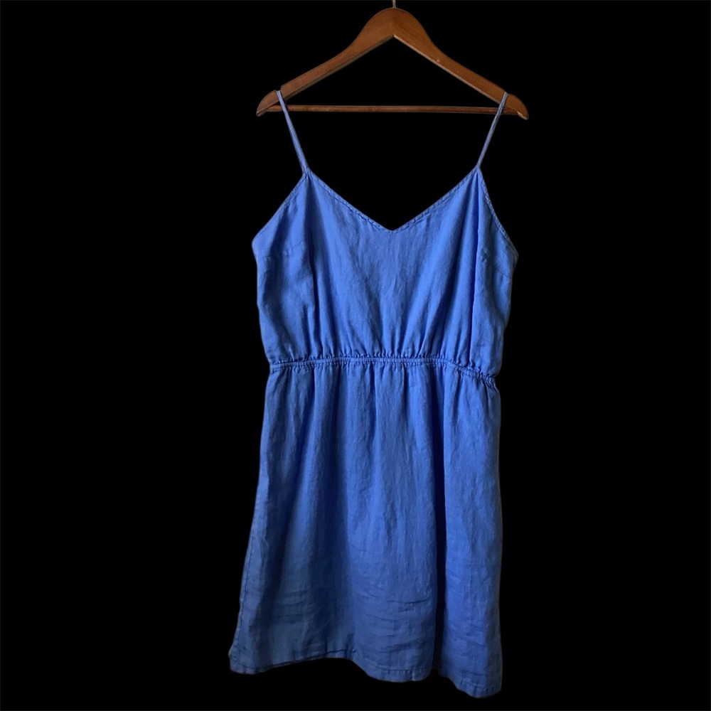 J Crew Blue Sundress With Spaghetti Straps Size XL